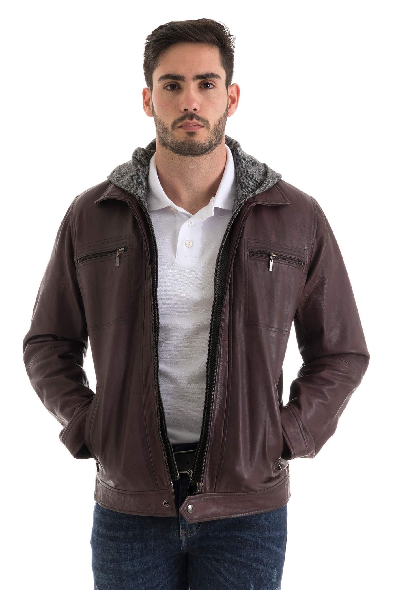 Compra barato hombres de la chaqueta de cuero online al