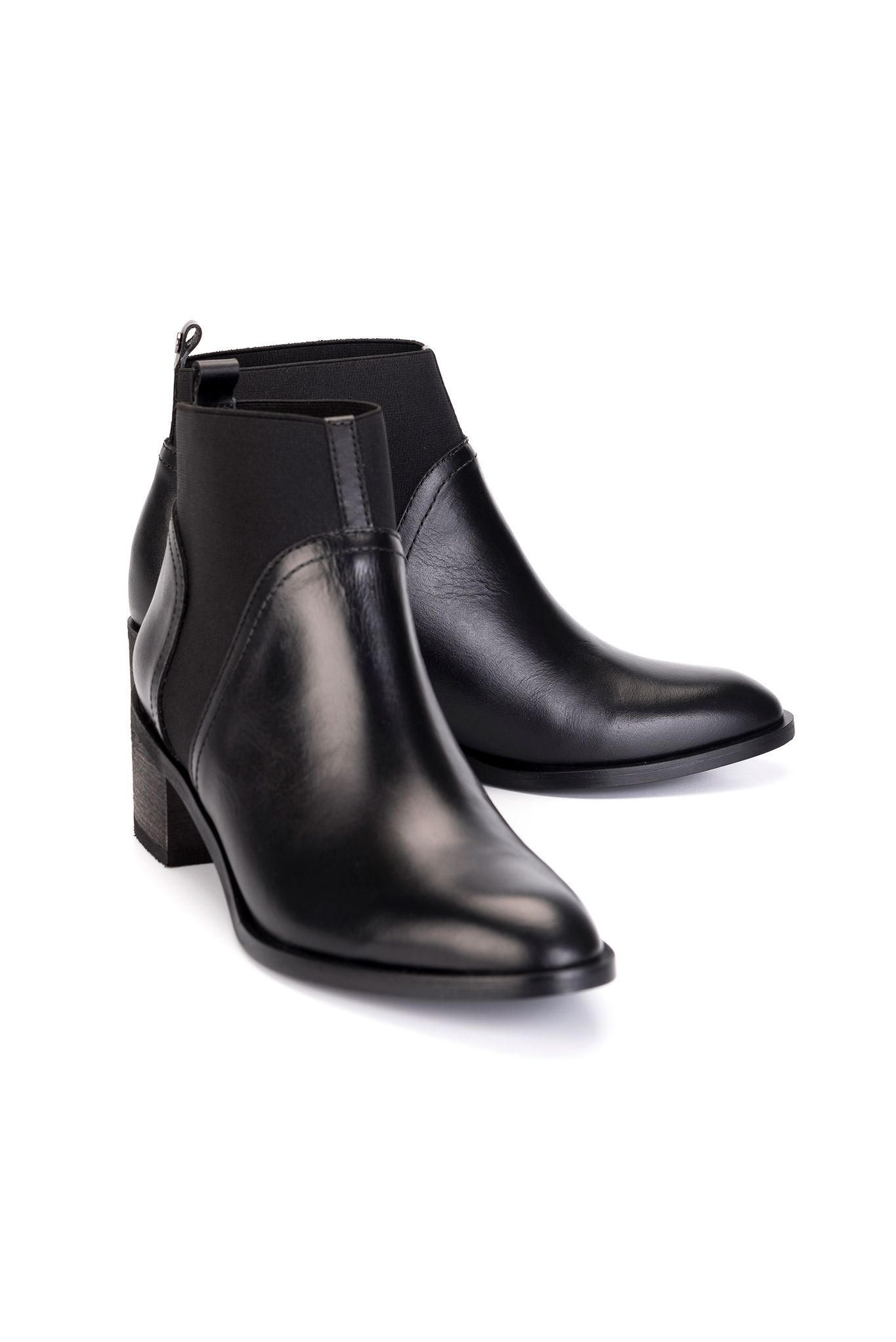 botines de cuero para mujer