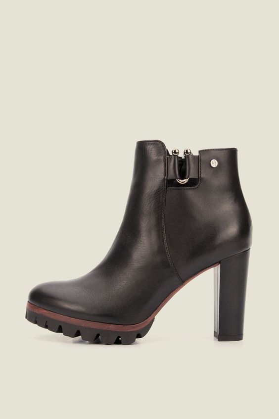 botines cuero mujer