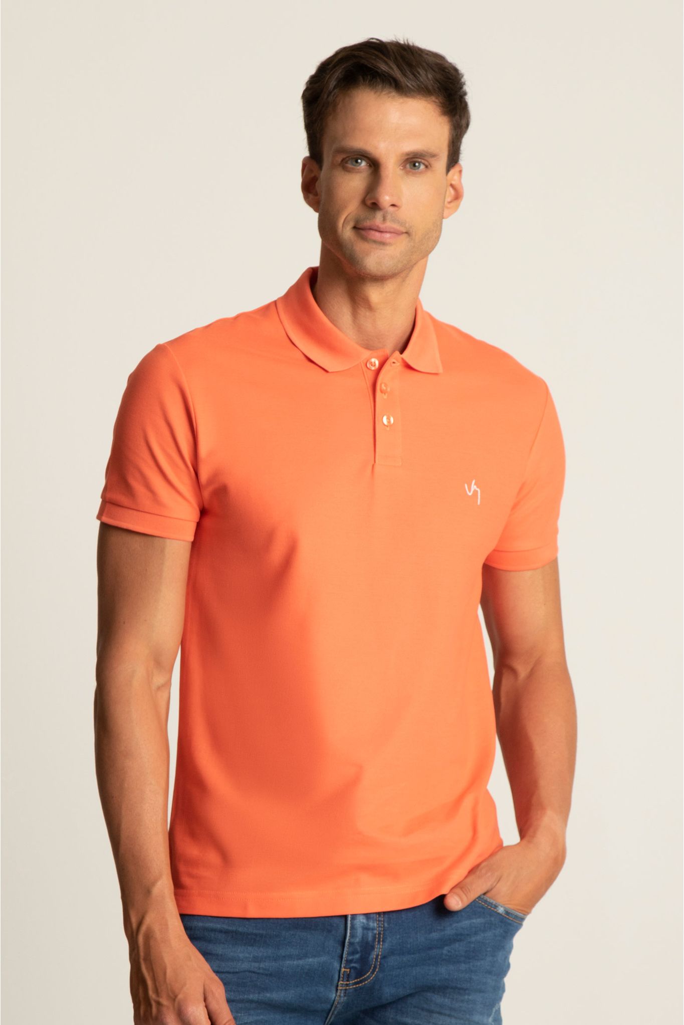 polo mostaza hombre